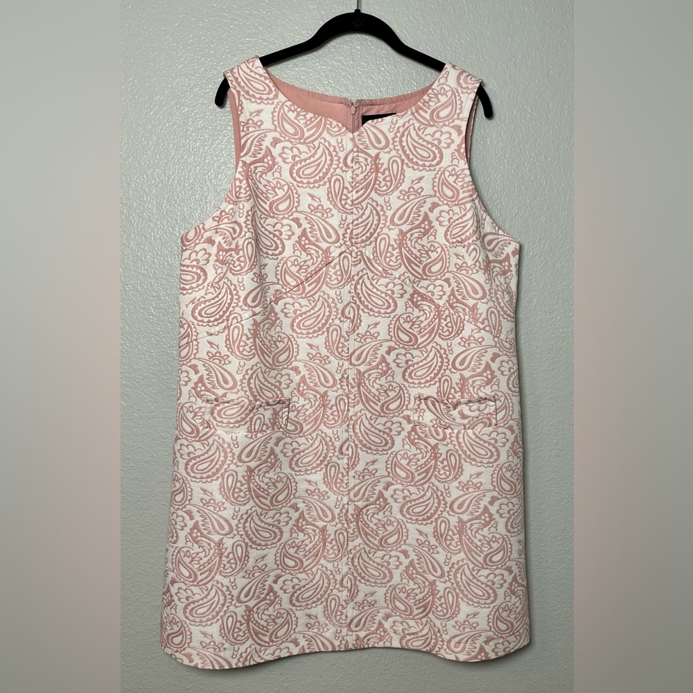 Victoria Beckham for Target Blush Floral Jacquard Shift Dress with Pockets